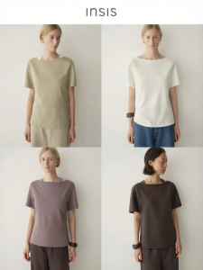 INSIS FEMME | Elegant U Neck & Scoop Neck Cotton T-shirt