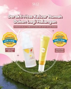 SR12 Sunblock Lotion SPF 30 Tabir Surya Krim Pelindung Anti UV BPOM