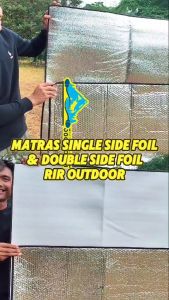 Matras camping allumunium foil double side hangat tebal 3mm dua sisk matras alumunium foil