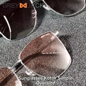 Grey Jack Kacamata Hitam Sunglasses Polarized Anti Silau UV400 Model Kotak Ringan Unik Fashion Laki-laki dan Wanita 31760