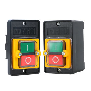 AC 220/380V 10A ON/off waterproof button switch KAO-5 drill motor3P three phase button switch control box
