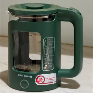 Ấm đun nước siêu tốc Điện Quang ĐQ EKT16 1515 MG ( 1500W 1.5L inox 201 thủy tinh cách nhiệt màu xanh rêu)