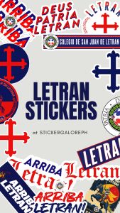 COLEGIO DE SAN JUAN DE LETRAN INSPIRED VINYL STICKER WATERPROOF & SCRATCH PROOF CAR STICKER TUMBLER DECAL