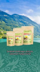 Wedang Jahe Merah Lemon Sereh Bubuk Murni Jalemon Tanpa Gula Rempah Detox Herbal Melati Noni