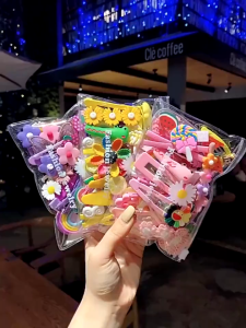 Flower  Cute Hair Clip Set Bangs Hairpin Fruit Baby Girl Barrettes 14Pcs  Hair Accessories