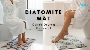 Zhwoop Festive Series Diatomite Mat Ultra Absorbent Quick Drying Anti-Slip Easy Clean Eco-Friendly for Home
