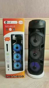 Triple 8.5" Tallest Portable Bluetooth Karaoke Speaker Bass/Treble/EchoFREE 1 Wiless MIC bk-8818