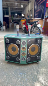 LOA KÉO HÁT KARAOKE SIÊU KHỦNG 36 ĐƯỜNG TIẾNG BASS ĐÔI 25CM CÓ BLUETOOTH TẶNG KÈM 2 MICRO KHÔNG DÂY
