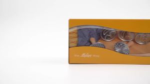 3Pcs Cookie Stamp Cookie Cutter Stamp Christmas Personalized Cookie Press Mold 3 Inch Cookie Cutter Press Stamp Cookie Press