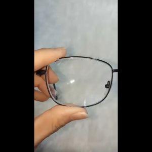 Kacamata Baca Rabun Dekat +1.00 s/d +3.00 PLUS PRIA WANITA Frame Besi Bentuk Kotak Warna Bingkai Hitam Ada Bantalan Hidung - COD
