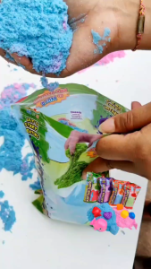 Smile ทรายแม่เหล็ก 1 กิโลกรัม ทรายวิทยาศาตร์ ทรายเด็ก บรรจุในถุงซิปล็อค No.WLN1000G ของเล่นเด็ก