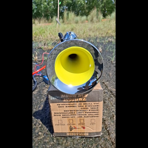 2ft (740mm) - 24V BATTLEHORN Air Horn with Single Stainless Tube Double Inlet Solenoid Type Horn