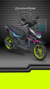 Dekal Stiker Striping Variasi Motor Honda Beat New Beat Street Terbaru 2020-2024