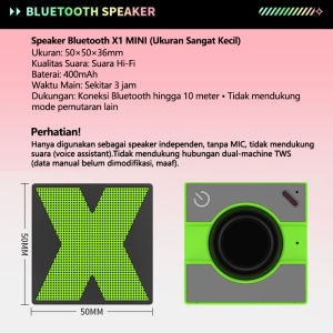 【Stock】Speaker Bluetooth Nirkabel dengan Kualitas Suara Tinggi Stereo Portabel Mini Subwoofer untuk Suara Bass Speaker Surround Outdoor Mini