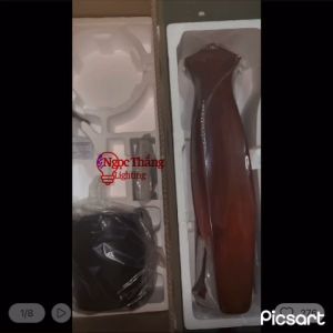 Quạt Trần 3 Cánh Gỗ Trang Trí Sảnh Phòng Khách Cao Cấp VF57 Ngọc Thắng (Kèm remote điều khiển từ xa)