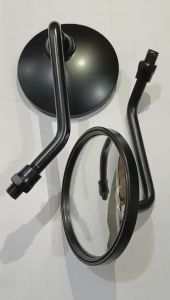 SPION RETRO MINI KACA CEMBUNG HONDA C70 CB 100 MEGAPRO TIGER SCOOPY BEAT VARIO 125 150 GENIO SEVEN HITAM CROM