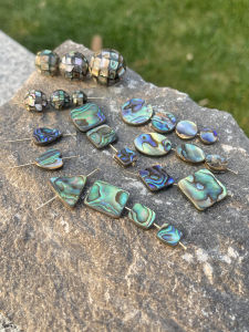 Natural New Zealand Abalone Shell round Beads Scatter Beads Bracelet Spacer DIY Materials Egg Shape Cube Shape Pearl Mother of Pearl