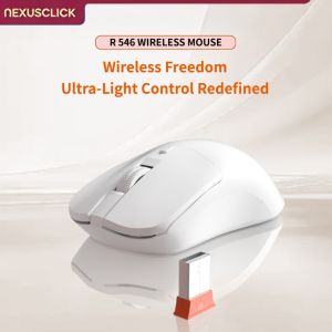 NexusClick 2.4G Silent Wireless Mouse55g Ultra Lightweight3 Levels Adjustable DPIPower Saving Plug and Play Mice for Office