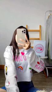 Sweater Crop NO DRAMA (LD 110 P 43)