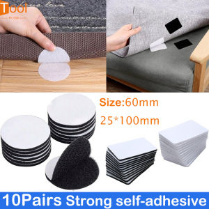 5/10 ชิ้น 60 มิลลิเมตร กาวแข็งแรง ตัวยึดเบ็ด 3 ลอนสติ๊กเกอร์ ลายจุด สำหรับผ้าปู นอน ปลอก โซฟา เสื่อพรมกัน ลื่น สำหรับกาย