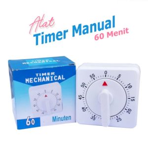 Timer Putar 60 Menit / Timer Manual Analog / Mechanical Kitchen Timer Masak
