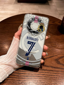Creative Personalized Huawei Mate80Pro Phone Case Real Madrid CR7 Lucky Seven Full Cover Lens Anti-Fall Transparent Soft Silicone