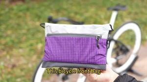 Eslnf | ESLNF Adjustable Purple Color Block Lightweight Bicycle Bag With Crossbody Design For Cycling Daily Commute Outdoor Activities