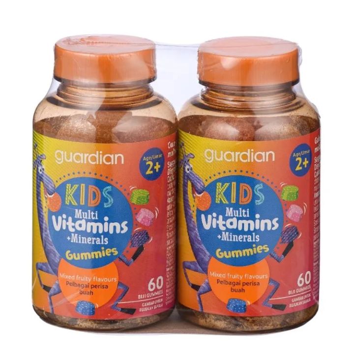Guardian Multivitamin + Minerals Kids 60’s x 1( Exp 2026) Lazada