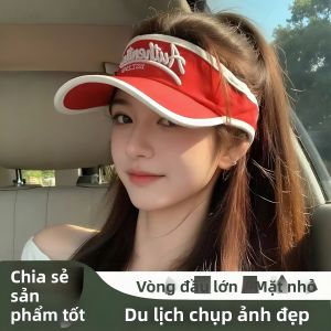 NAIFUNA | Mũ Tennis Hàn Quốc Thêu Chữ Bảo Vệ UV