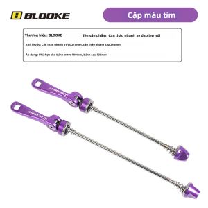 Bộ Chốt Nhanh BLOOKE DT200 MTB Bằng Hợp Kim Nhôm Dành Cho Moay-ơ Bánh Trước & Sau Kèm Cần Gạt QR Và Thanh Ren Phụ Kiện Xe Đạp.