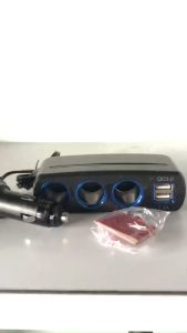 Bộ Chia Tẩu Sạc Ô Tô Xe Hơi 3 Tẩu - 2 USB QC 3.0 120W Led