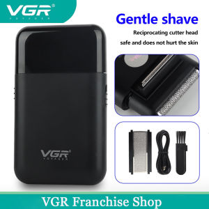VGR Reciprocating Men's Shaver - Twin Blade, Waterproof, Cordless, USB Rechargeable, Electric Shaver