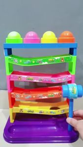 Mainan Anak Murah Pund A Ball Mainan Edukasi Anak Bayi YE 4 | Mainan Anak Cewek Cowok Rolling Pukul Bola 5 Tingkat | Mainan Terbaru Ball Seluncur Murah Meriah Kemasan Kantong Bahan Plastik Set Hadiah Anak