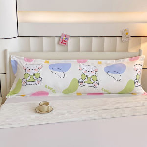 SUNLIGHT HOME Multi-pattern Long PillowcasePlaid Couple Pillow CaseBreathable Bolster CaseSimple Lengthen Pillowcase