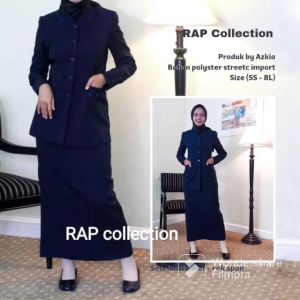 RAP - Set Blazer Dongker Rok atau Celana (142)-Blazer-Seragam pemda-Seragam Dinas