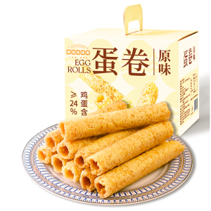 Fresh Egg Roll Snack Box Childrens Breakfast Cookie Dried Fruit Handmade Original Flavor Crackers Guangdong Special Product