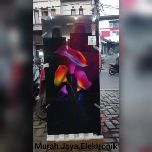 Kulkas 1 Pintu Polytron Belleza 180 liter PRA 18 MTR Tempered Glass Door Twist Ice Garansi Resmi