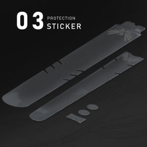 KRSEC Bike Frame PVC Transparent Protector Stickers MTB Road Bicycle Protection Stickers Bike Frame Down Tube Protector Stickers
