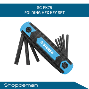 FOLDING HEX KEY SET PORTABLE BALL POINT WRENCH SET SC-FK75