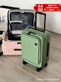 New Lightweight Front Opening Carry-On Luggage 20 Inch Travel Suitcase with Password Lock Fashionable Trendy Polyester Material. 