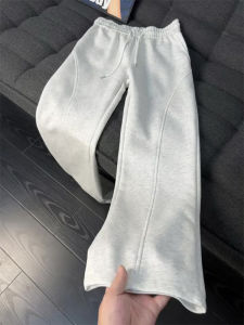 กางเกงขายาวทรงตรงสไตล์อเมริกันสำหรับผู้ชาย ทรงสลิมฟิต ทรงหลวม กางเกงขายาวทรงตรงสำหรับเล่นกีฬาและลำลองในฤดูใบไม้ร่วง CleanFit