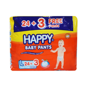 Happy Pants Baby Diapers Large 24