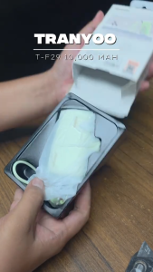 Tranyoo F29 22.5W 10000mAh Capsule Mini Fast Charging Powerbank With Data Cable Portable Power Bank