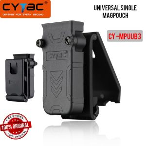 CYTAC UNIVERSAL SINGLE DOUBLE MAGPOUCH High Grade Polymer with adjustable belt clip for secure attachment