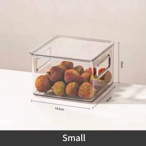 Refrigerator Fruit Vegetable Fresh-keeping Container with Cover Drawer Stackable Food Storage Box