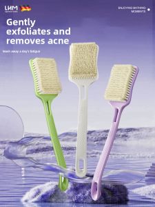 LHM | Body Bath Back Brush for Home Use Soft Bristles Long Handle