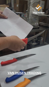 Boning Knife 6 inches Red handle METZGER Brand 5CR15Mov German Stainless Steel
