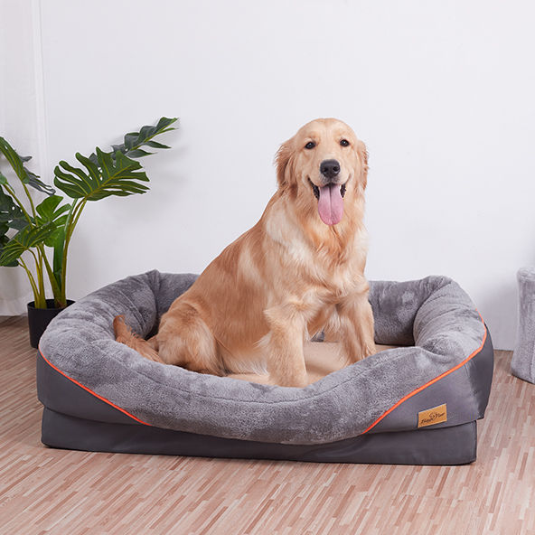 WISFOR Super Soft Extra Large Dog Bed Orthopedic Foam Pet Bed Cushion ...