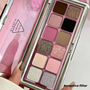 TIANKE | Neutral Cool Gray Brown 12-Color Eyeshadow Palette for Daily Makeup