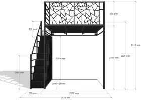 Loft platform customize for condo singapore local seller extra large super king size loft bed customize